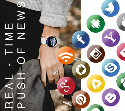 Smartwatch Męski RUBICON RNCF14 Black SMARUB250