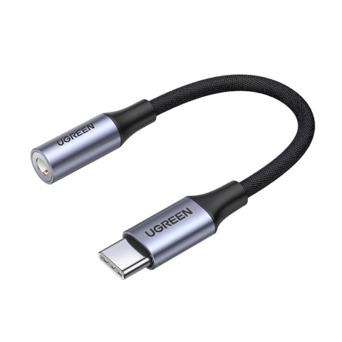 Adapter do słuchawek mini jack 3.5 mm (żeński) - USB-C (męski) 10cm - szary Adapter do słuchawek mini jack 3.5 mm (żeński) - USB-C (męski) 10cm - szary