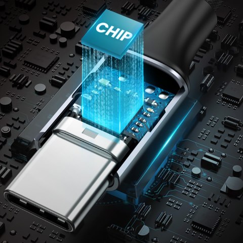 Adapter do słuchawek mini jack 3.5 mm (żeński) - USB-C (męski) 10cm - szary Adapter do słuchawek mini jack 3.5 mm (żeński) - USB-C (męski) 10cm - szary