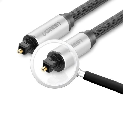 Kabel przewód optyczny audio światłowód Toslink SPDIF 1.5m - szary Kabel przewód optyczny audio światłowód Toslink SPDIF 1.5m - szary