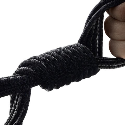 Kabel przewód wytrzymały Flash 2 USB-A - USB-C 100W 1m - czarny