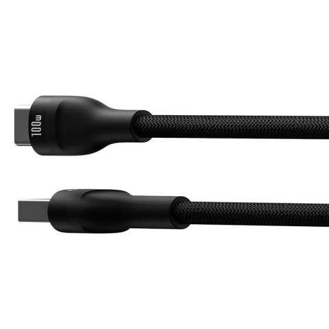 Kabel przewód wytrzymały Flash 2 USB-A - USB-C 100W 1m - czarny