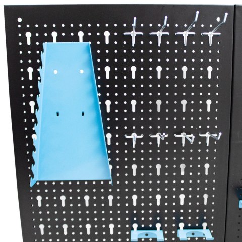 Metalowa tablica narzędziowa warsztatowa 120x60 cm z 25 uchwytami do Garażu Metalowa tablica narzędziowa warsztatowa 120x60 cm z 25 uchwytami do Garażu