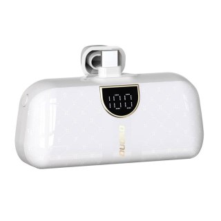 Powerbank mini 5000mAh mini 2x USB-C - biały