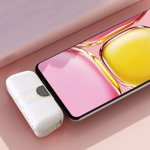 Powerbank mini 5000mAh mini 2x USB-C - biały Powerbank mini 5000mAh mini 2x USB-C - biały