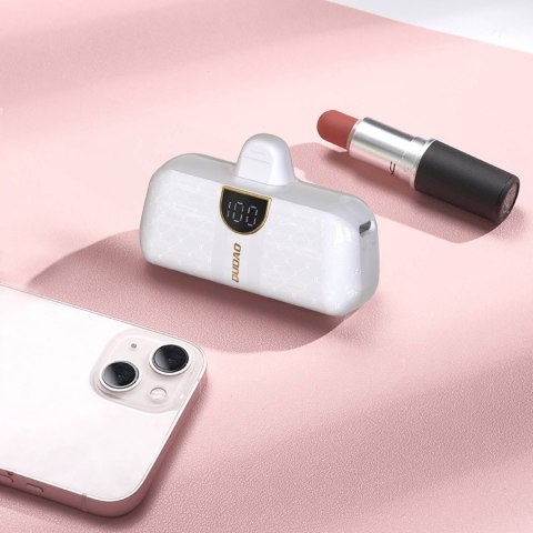 Powerbank mini 5000mAh mini 2x USB-C - biały Powerbank mini 5000mAh mini 2x USB-C - biały