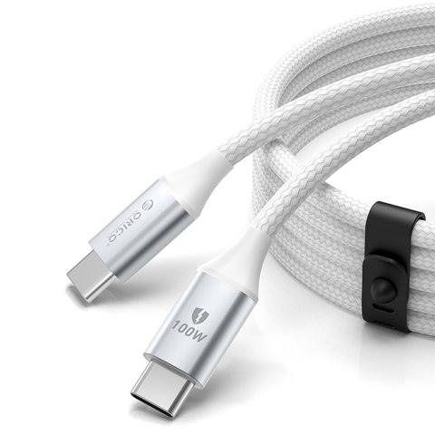 Kabel przewód CDX 100W 5A Power Delivery USB-C 1m - biały Kabel przewód CDX 100W 5A Power Delivery USB-C 1m - biały