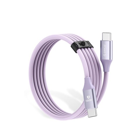 Kabel przewód CDX 100W 5A Power Delivery USB-C 1m - fioletowy Kabel przewód CDX 100W 5A Power Delivery USB-C 1m - fioletowy