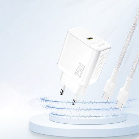 Ładowarka sieciowa 25W GaN USB-C - biała Ładowarka sieciowa 25W GaN USB-C - biała