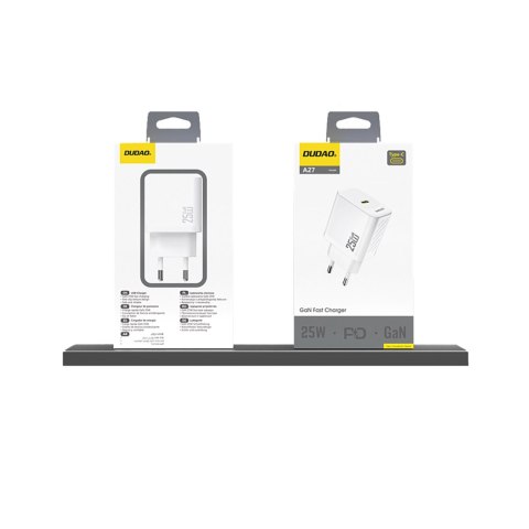 Ładowarka sieciowa 25W GaN USB-C - biała Ładowarka sieciowa 25W GaN USB-C - biała