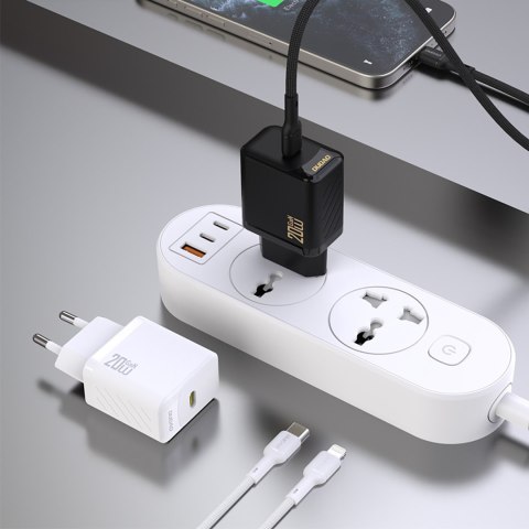 Ładowarka sieciowa PD20W GaN USB-C - czarna Ładowarka sieciowa PD20W GaN USB-C - czarna