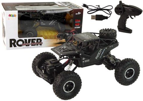 Pojazd RC Rover 1:16 Auto Czarne Zdalnie Sterowane Na Pilot Pojazd RC Rover 1:16 Auto Czarne Zdalnie Sterowane Na Pilot