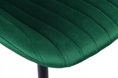 Krzesło aksamitne DALLAS Velvet Ciemnozielone