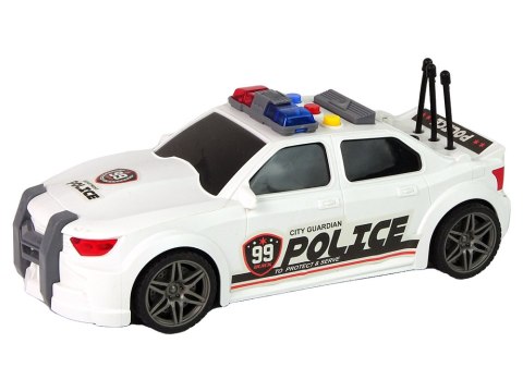Auto Sportowe Policja 1:16 Biały Dźwięk Auto Sportowe Policja 1:16 Biały Dźwięk