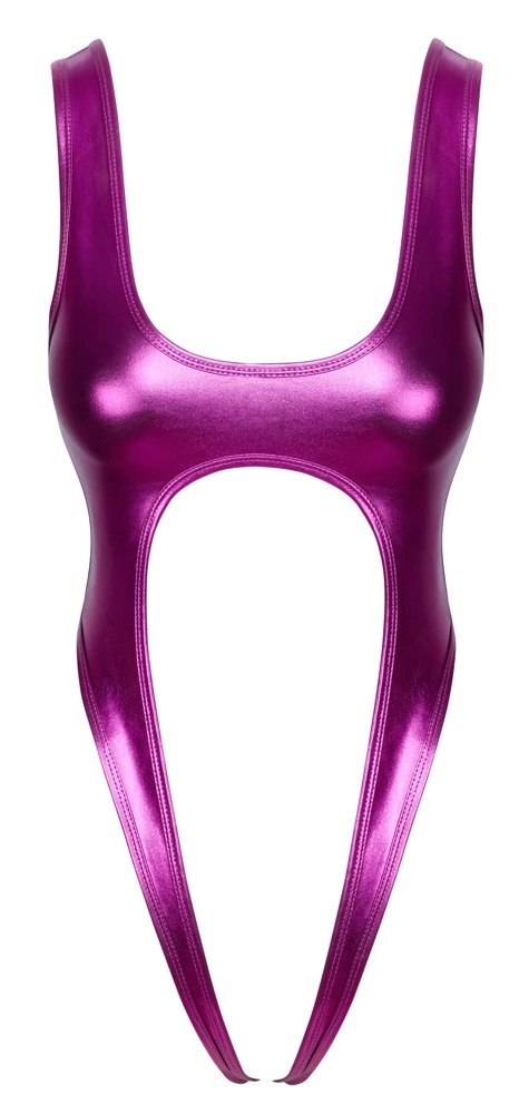 Cottelli LINGERIE - Seksowne Metalicznie Różowe Body Mocno Odkryte S/M Cottelli LINGERIE - Seksowne Metalicznie Różowe Body Mocno Odkryte S/M