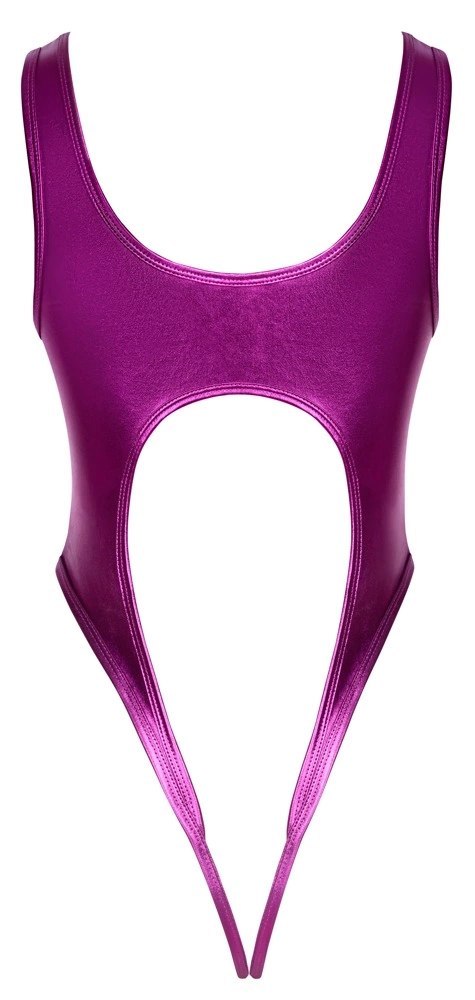 Cottelli LINGERIE - Seksowne Metalicznie Różowe Body Mocno Odkryte S/M Cottelli LINGERIE - Seksowne Metalicznie Różowe Body Mocno Odkryte S/M