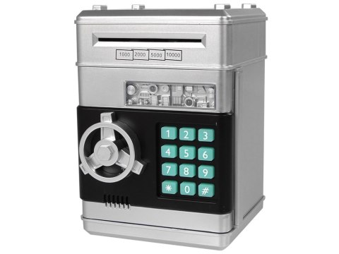 Elektroniczny Sejf Skarbonka Oszczędzanie Srebrny Kod Elektroniczny Sejf Skarbonka Oszczędzanie Srebrny Kod