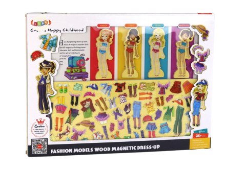 Puzzle Magnetyczne Lalki Ubrania Stylizacja 65 Elementów Ubioru Puzzle Magnetyczne Lalki Ubrania Stylizacja 65 Elementów Ubioru