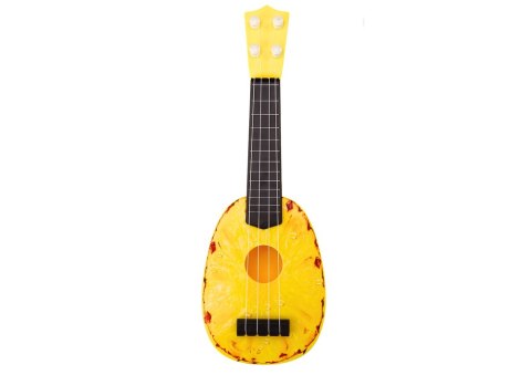 Ukulele Dla Dzieci Mini Gitara 4 Struny Motyw Ananasa Gitarka Żółta Ukulele Dla Dzieci Mini Gitara 4 Struny Motyw Ananasa Gitarka Żółta