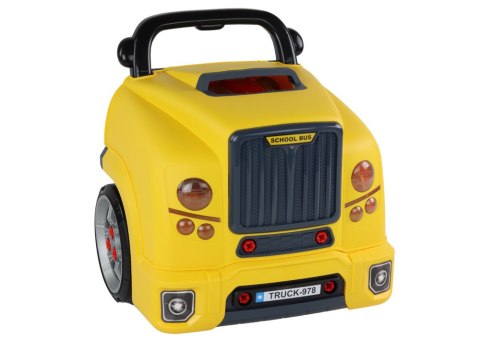 Warsztat Silnik Bus Do Rozkręcania Zestaw Majsterkowicza Żółty Autobus Warsztat Silnik Bus Do Rozkręcania Zestaw Majsterkowicza Żółty Autobus