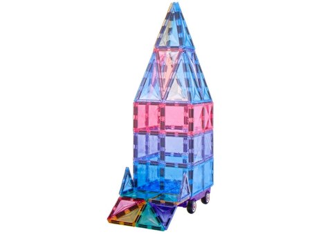 Zestaw Klocków Magnetycznych Panele 59el Kolorowe Zestaw Klocków Magnetycznych Panele 59el Kolorowe
