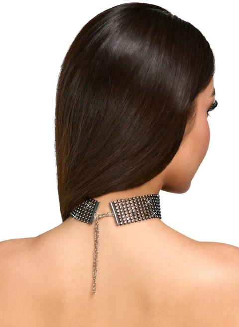 Cottelli ACCESSOIRES - Czarny Choker Na Szyję Z Dżetami I Łańcuszkiem Cottelli ACCESSOIRES - Czarny Choker Na Szyję Z Dżetami I Łańcuszkiem