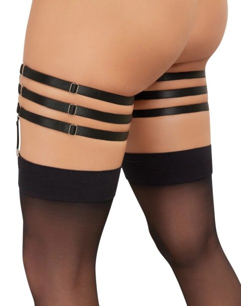 Cottelli ACCESSOIRES - Seksowne Podwiązki Do Pończoch Z 3 Paseczków L/XL Cottelli ACCESSOIRES - Seksowne Podwiązki Do Pończoch Z 3 Paseczków L/XL