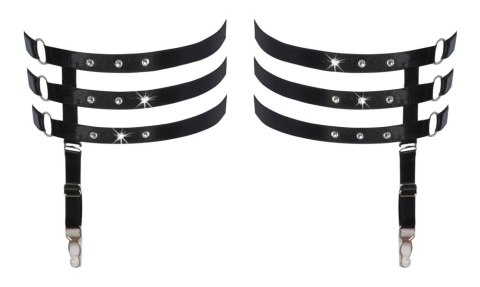 Cottelli ACCESSOIRES - Seksowne Podwiązki Do Pończoch Z 3 Paseczków L/XL Cottelli ACCESSOIRES - Seksowne Podwiązki Do Pończoch Z 3 Paseczków L/XL