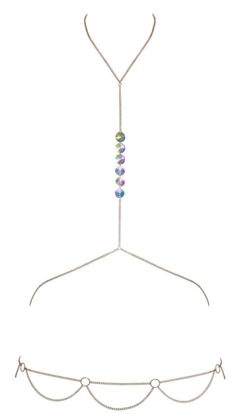 Cottelli ACCESSOIRES - Złoty Łańcuszek Na Ciało Z 6 Dużymi Cekinami Cottelli ACCESSOIRES - Złoty Łańcuszek Na Ciało Z 6 Dużymi Cekinami