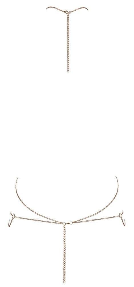 Cottelli ACCESSOIRES - Złoty Łańcuszek Na Ciało Z 6 Dużymi Cekinami Cottelli ACCESSOIRES - Złoty Łańcuszek Na Ciało Z 6 Dużymi Cekinami