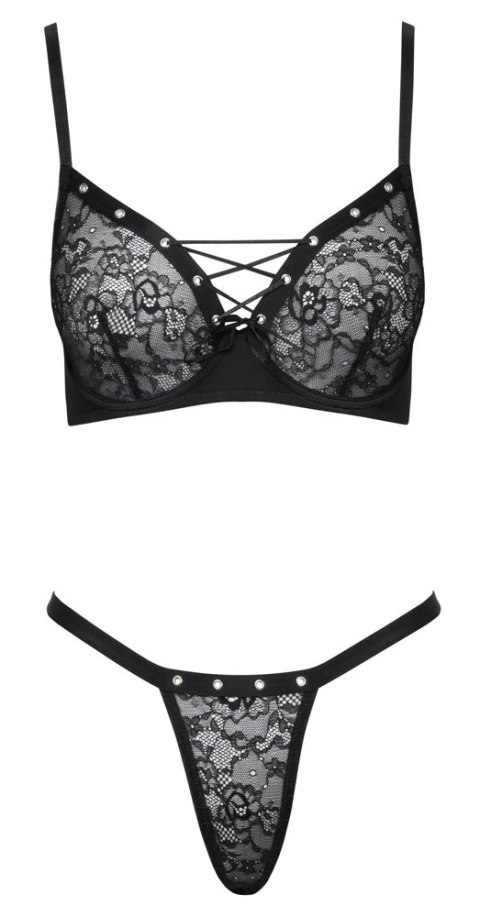 Cottelli LINGERIE - Seksowny Koronkowy 2-Częściowy Komplecik 80C/M