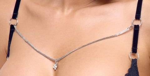 Cottelli LINGERIE - Seksowny Koronkowy 3-Częściowy Komplecik Czarny 75B/S