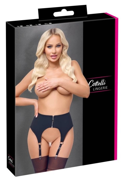 Cottelli LINGERIE - Szeroki Pas Do Pończoch W Modnym Matowym Wydaniu S