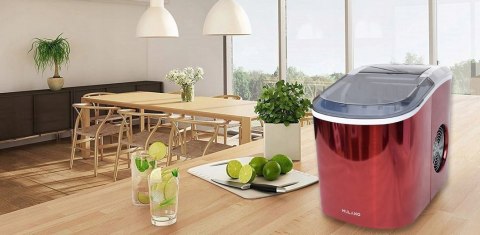 Kostkarka do lodu 2,2L 15kg/24h czerwona przenośna 2 rozmiary kostek