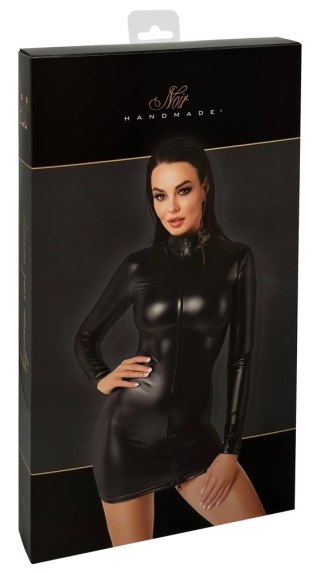 Noir - Czarna Sukienka Mini Z Długim Rękawem Orgia Chimera M