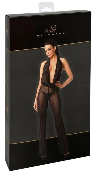 Noir - Elegancki Czarny Kombinezon Z Prostą Nogawką Orgia XL