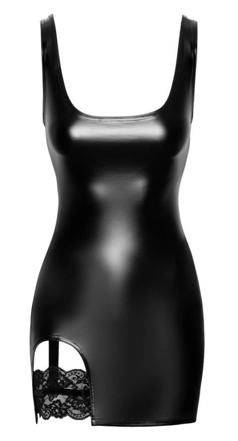 Noir - Obcisła Mini Sukienka Na Ramiączkach Orgia Czarna XL