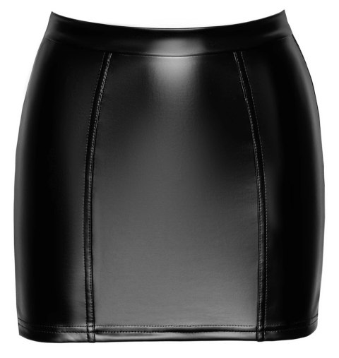 Noir - Obcisła Stylowa Mini Spódniczka Orgia Czarna L