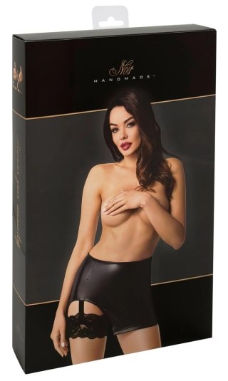 Noir - Seksowna Mini Spódnica Z Koronką Orgia Czarna M
