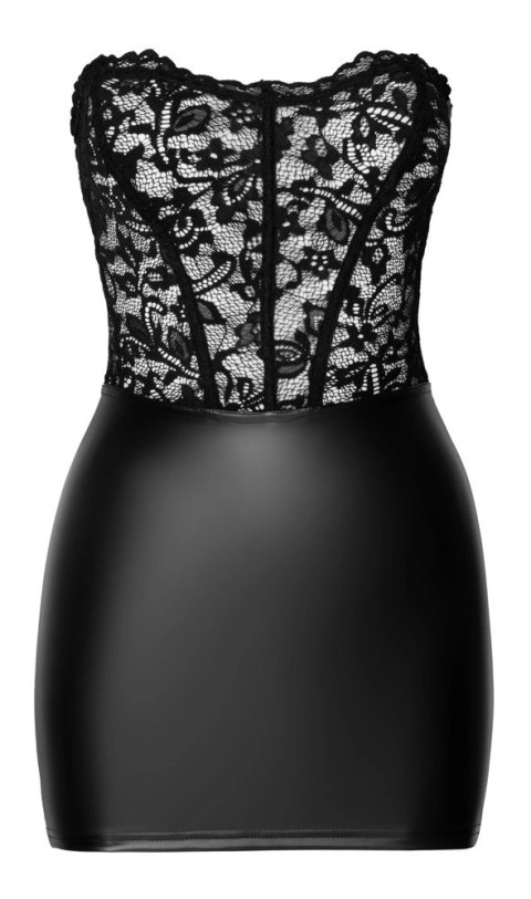 Noir - Seksowna Mini Sukienka Libido Z Delikatną Koronką Czarna XL Noir - Seksowna Mini Sukienka Libido Z Delikatną Koronką Czarna XL