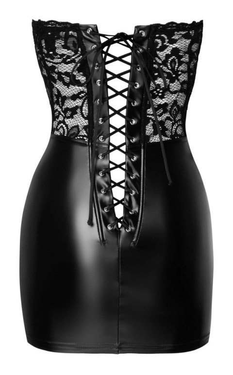 Noir - Seksowna Mini Sukienka Libido Z Delikatną Koronką Czarna XL Noir - Seksowna Mini Sukienka Libido Z Delikatną Koronką Czarna XL
