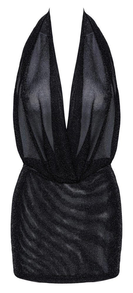 Noir - Seksowna Mini Sukienka Orgia Luminara Czarna S