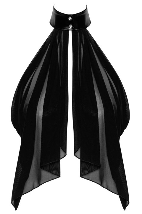 Noir - Seksowny Zwiewny Top Orgia Czarny Z Tiulu S
