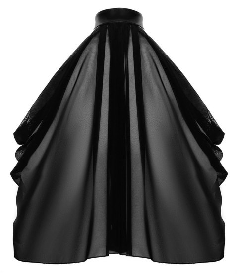 Noir - Seksowny Zwiewny Top Orgia Czarny Z Tiulu S