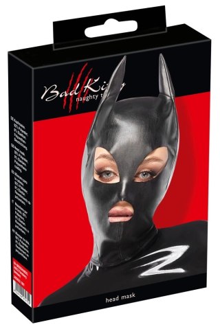 Bad Kitty - Czarna Obcisła Maska Na Głowę Z Uszami