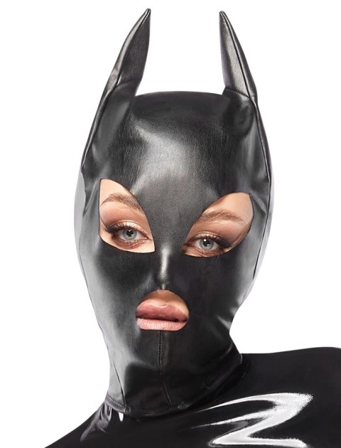 Bad Kitty - Czarna Obcisła Maska Na Głowę Z Uszami Bad Kitty - Czarna Obcisła Maska Na Głowę Z Uszami
