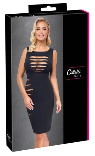Cottelli PARTY - Seksowna Sukienka Z Wycięciami Czarna XL