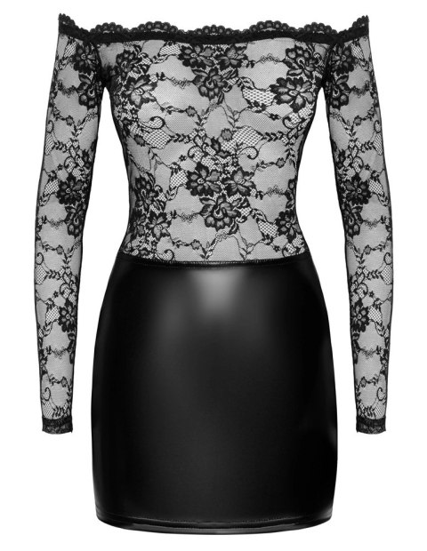 Noir - Czarna Mini Sukienka Z Długim Rękawkiem Orgia Exclusive S Noir - Czarna Mini Sukienka Z Długim Rękawkiem Orgia Exclusive S
