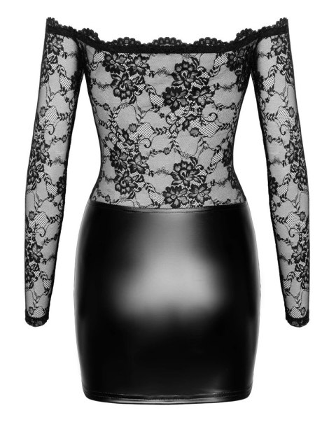 Noir - Czarna Mini Sukienka Z Długim Rękawkiem Orgia Exclusive S Noir - Czarna Mini Sukienka Z Długim Rękawkiem Orgia Exclusive S