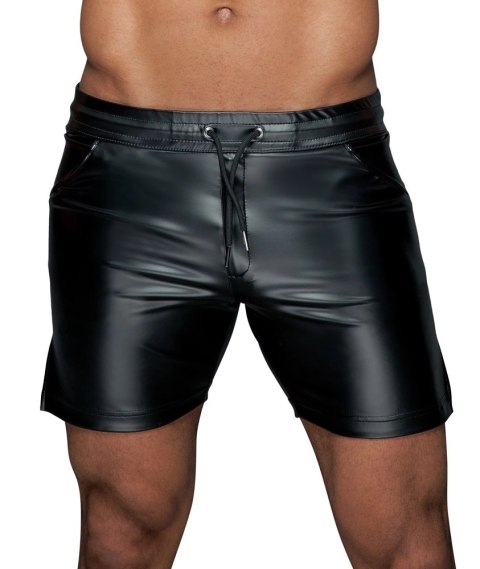 Noir - Męskie Szorty Dopasowane Z Regulowanym Sznurkiem Czarne 2XL Noir - Męskie Szorty Dopasowane Z Regulowanym Sznurkiem Czarne 2XL